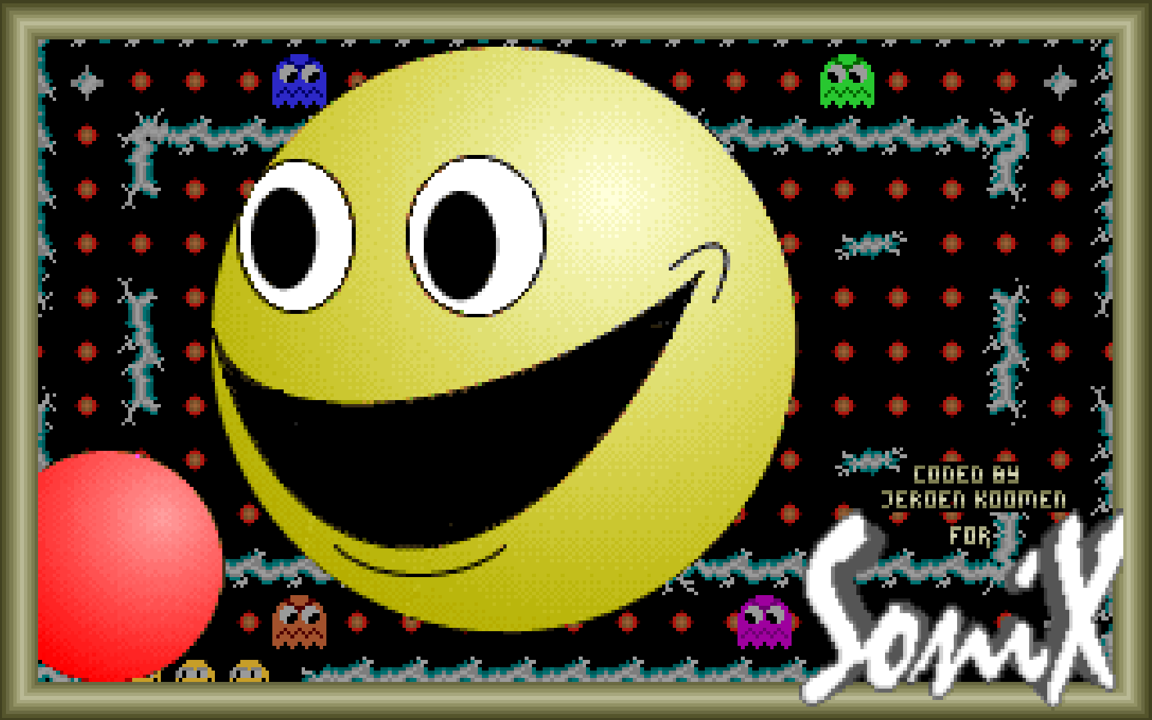 Snackman – retro DOS game by Jeroen Koomen